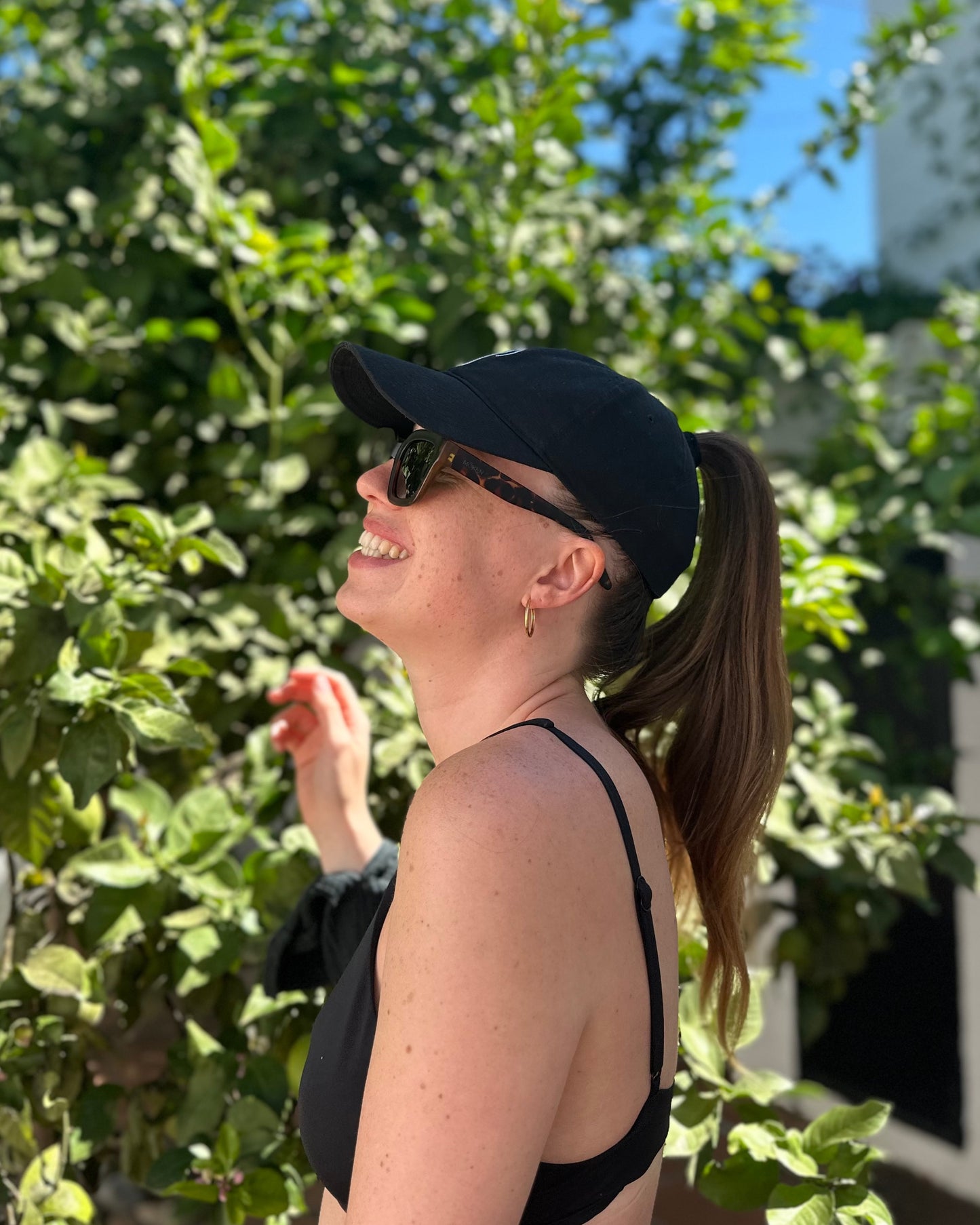 PONYTAIL CAP SUNNY | BLACK