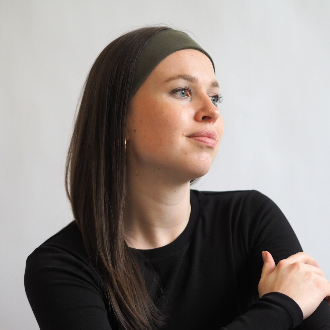 HAARBAND ALVA SCHMAL | SCHLAMMGRÜN