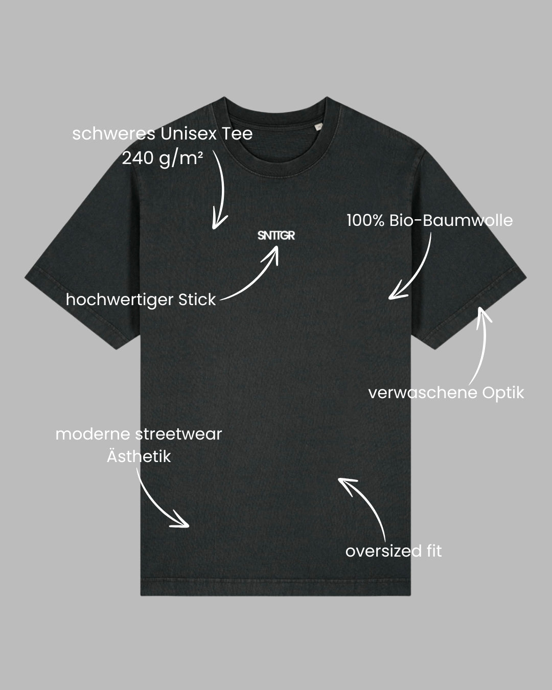 OVERSIZED TEE | UNISEX | ANTHRAZIT